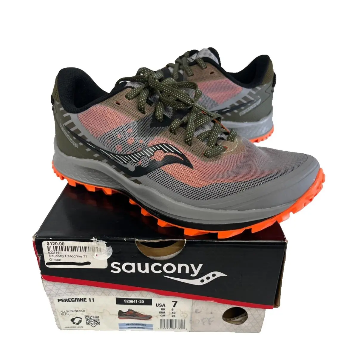 Saucony Peregrine II Trail Running Sneakers Size 7 US Men`s 23/24