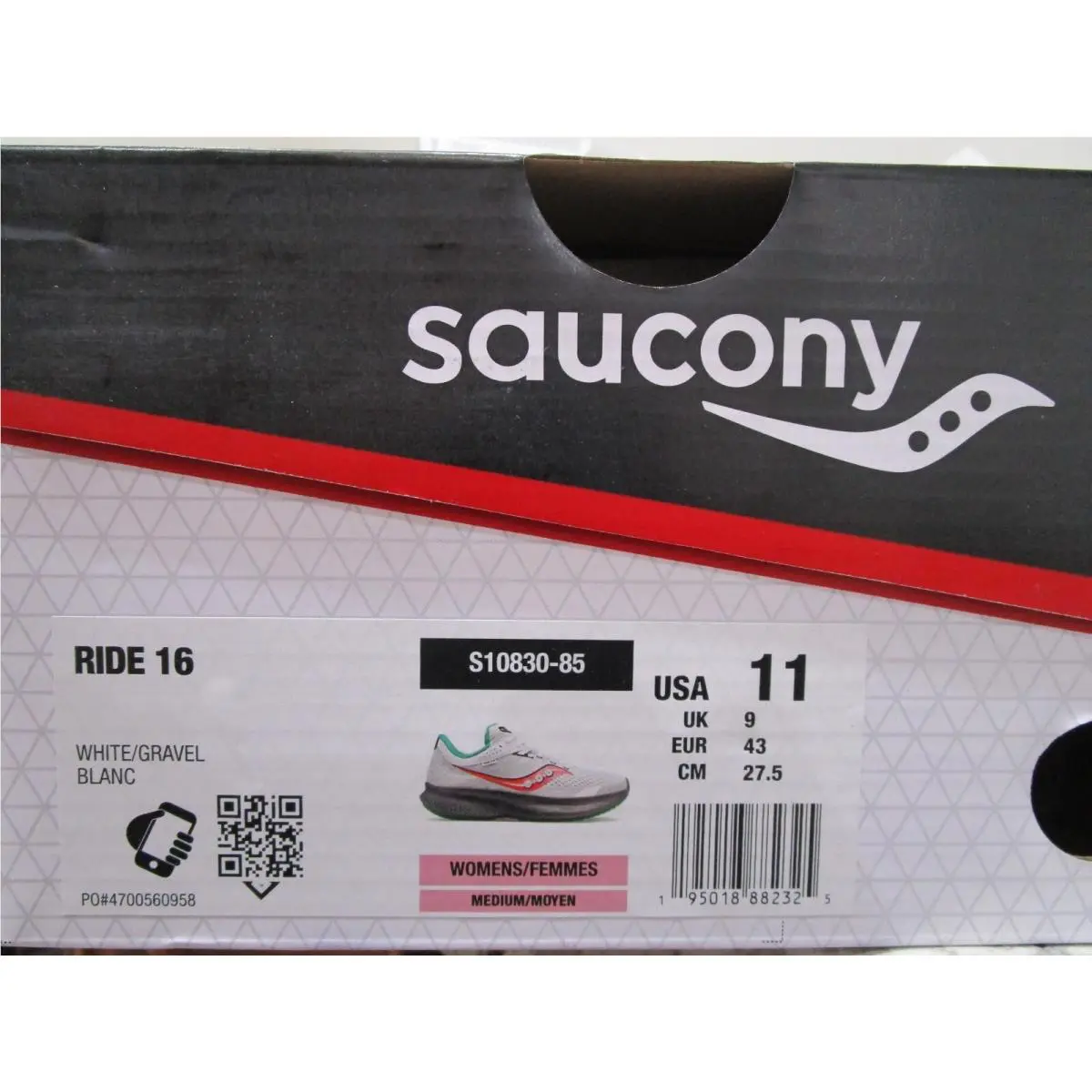 Saucony shoes - Saucony Ride - Ride - S10830-85 - White/Gravel 4