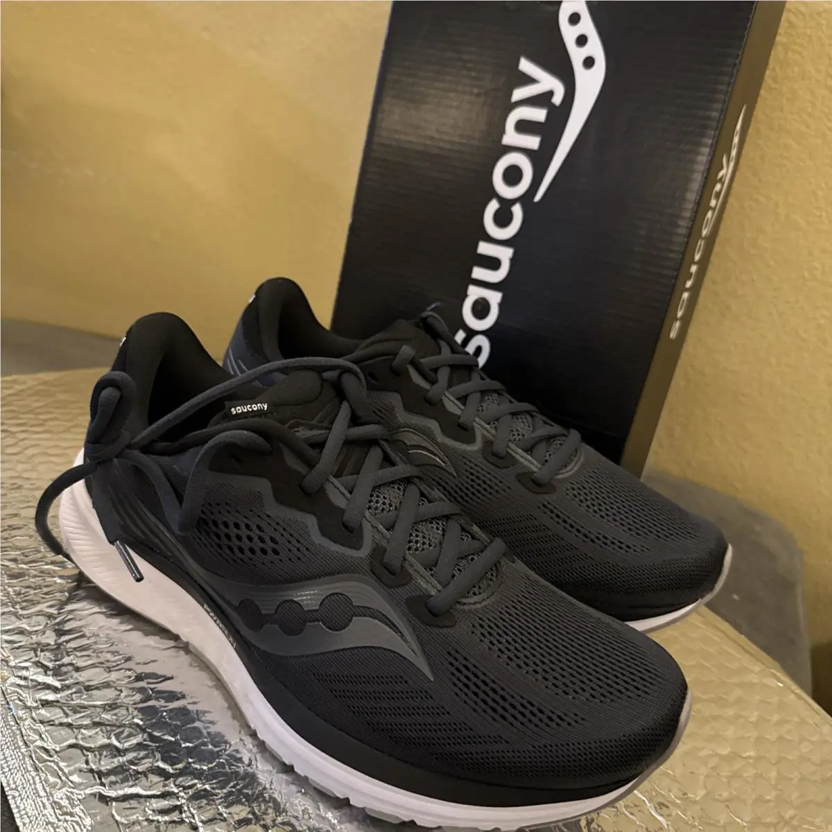 Saucony shoes - Saucony Ride 14 - Ride - S10650-45 - Black Gray (UPC: 0194917415054) 14