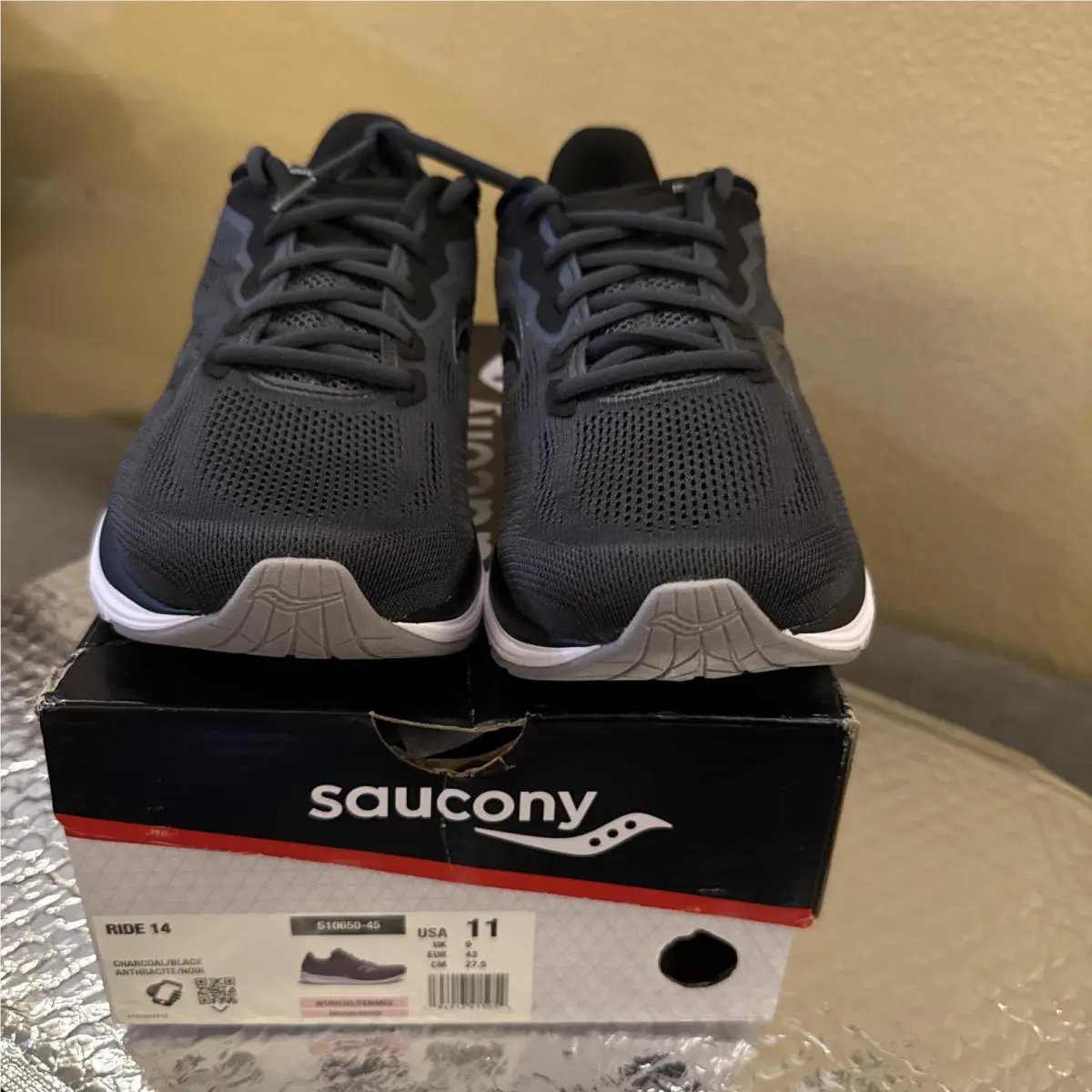 Saucony shoes - Saucony Ride 14 - Ride - S10650-45 - Black Gray (UPC: 0194917415054) 7