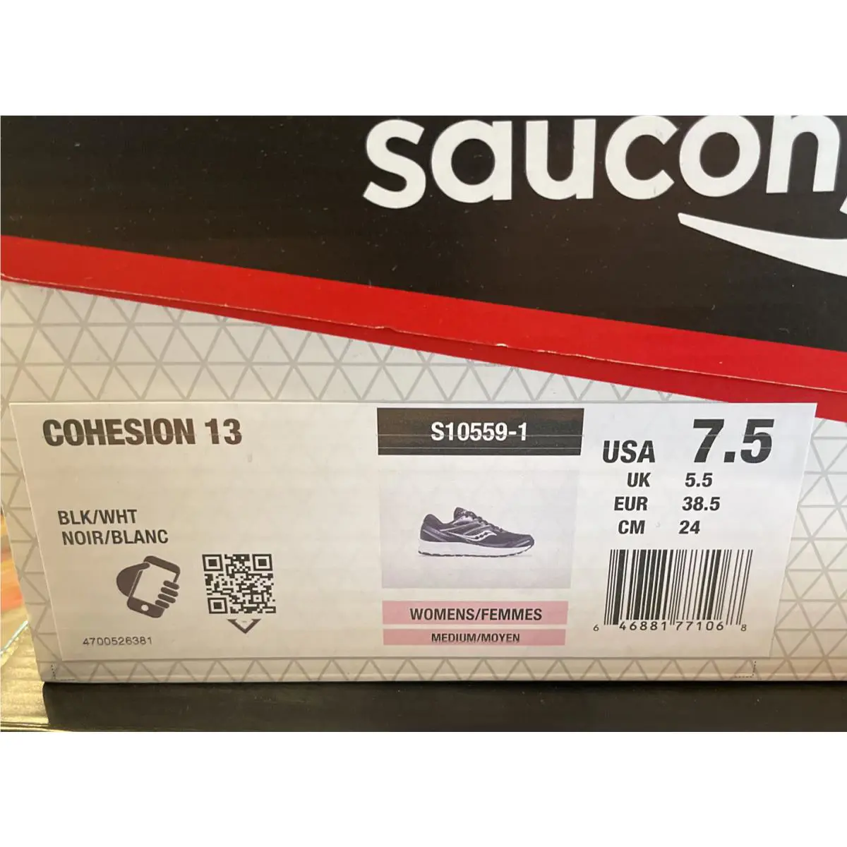 Saucony shoes - Saucony Cohesion - Cohesion - S10559-1 - Black White (UPC: 0646881771068) 5