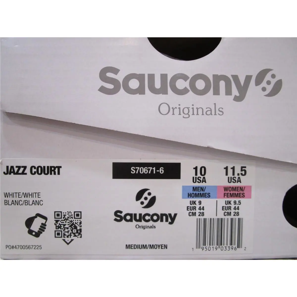 Saucony shoes - Saucony Jazz Court - Jazz Court - S70671-6 - White 4