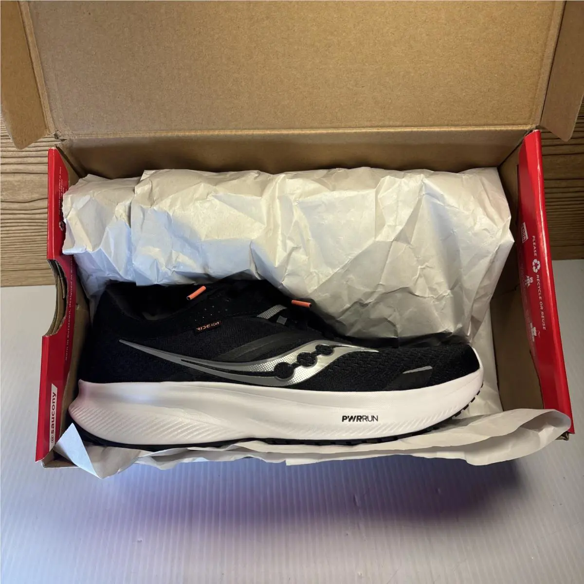 Saucony shoes - Saucony Ride 16 - Ride - S20830-05 - Black/White 6