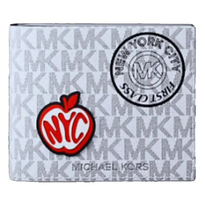 Michael Kors Cooper Men Credit Card Holder Billfold Wallet Bright White