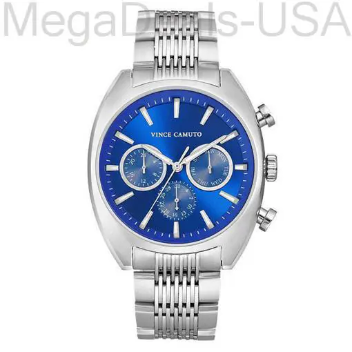 VC/1040BLSV Men`s Multi Function Stainless Steel Watch by Vince Camuto