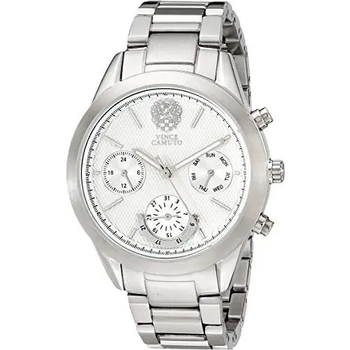 Multi Functional Dial Silver Tone Bracelet Watch VC/5243SVSV by Vince Camuto