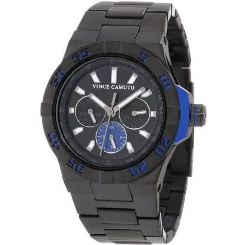 VC/1009BLBK The Master Blue Aluminum Black Ion-plated by Vince Camuto