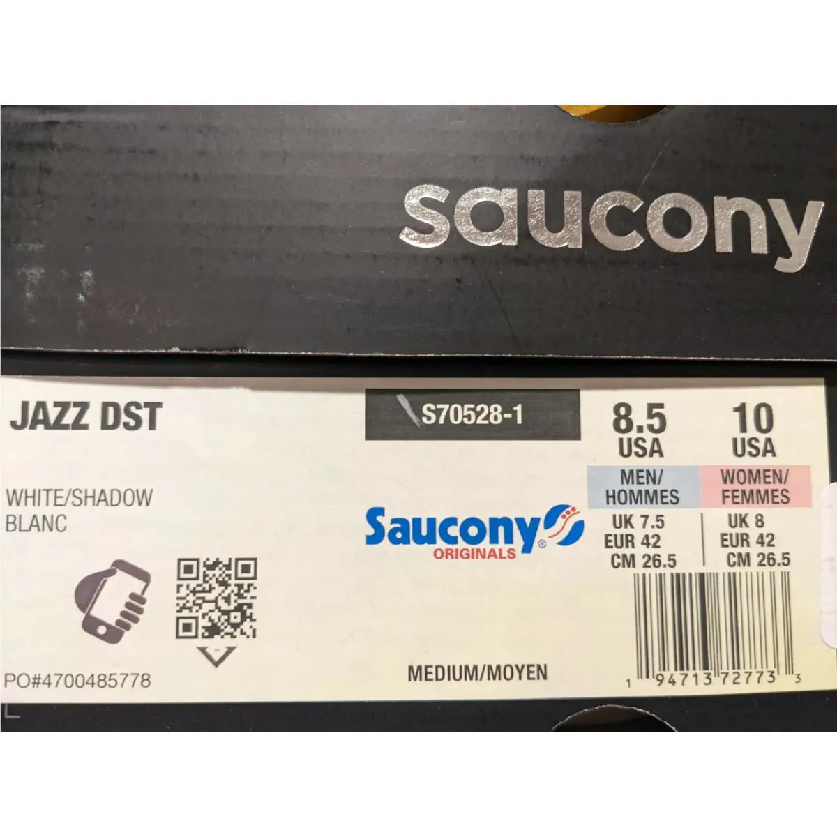 Saucony shoes - Saucony Jazz - Jazz - White/Shadow Blanc 4