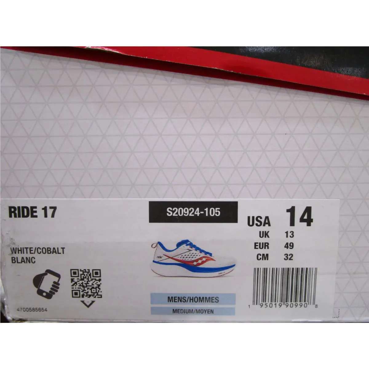 Saucony shoes - Saucony Ride 17 - Ride - S20924-105 - White/Cobalt 4