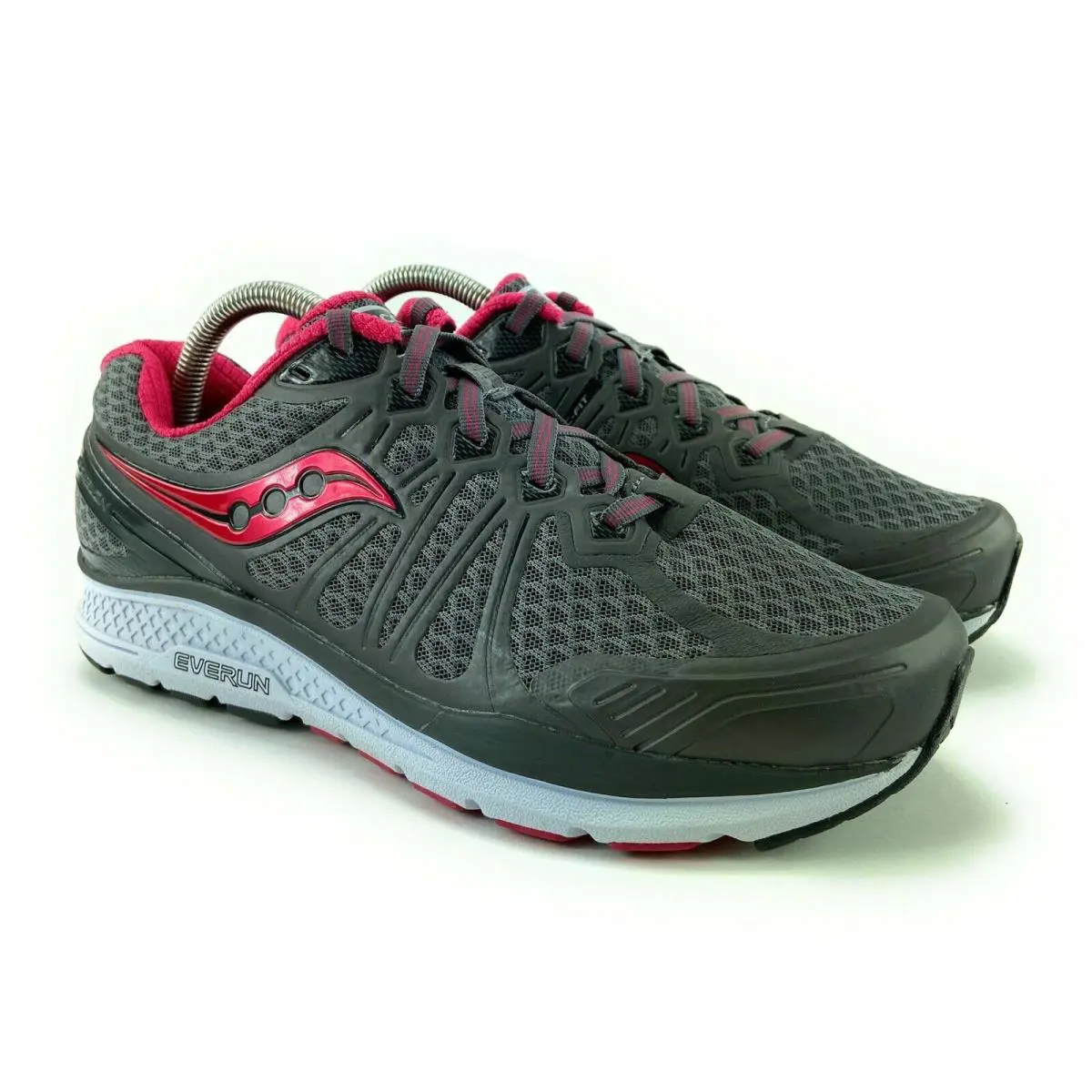 Saucony Women`s Echelon 6 Grey Pink Running Shoes S10384-1 Size 11.5 M - Gray