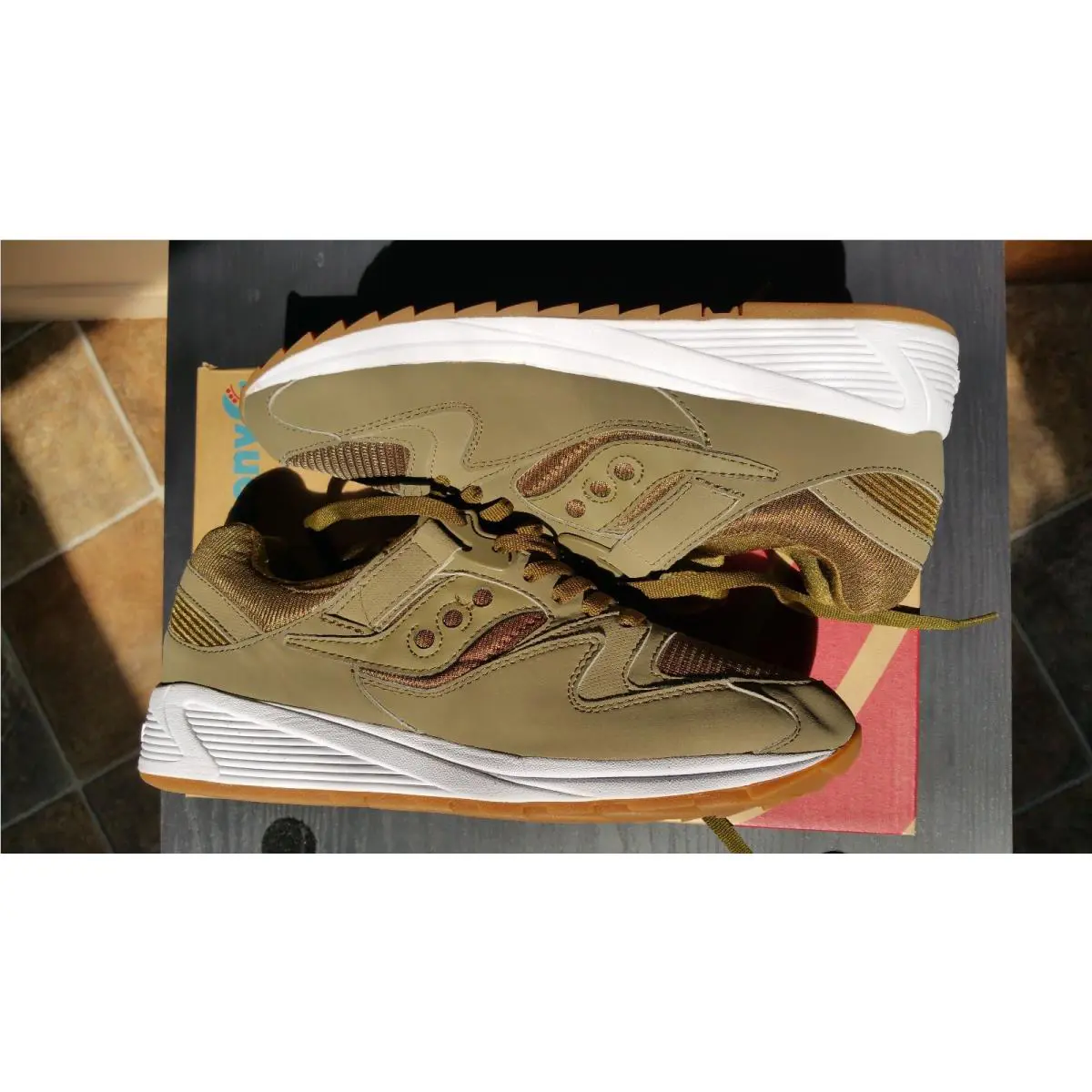 Saucony shoes - Grid 8500 - Grid - Olive 3