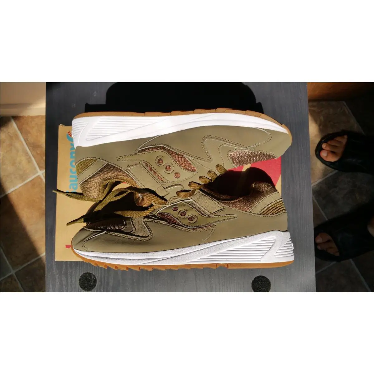 Saucony shoes - Grid 8500 - Grid - Olive 4