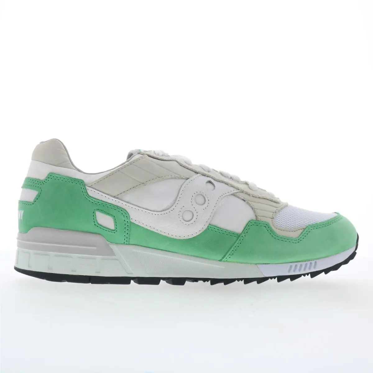 Saucony Shadow 5000 S70667-1 Mens White Suede Lifestyle Sneakers Shoes 14