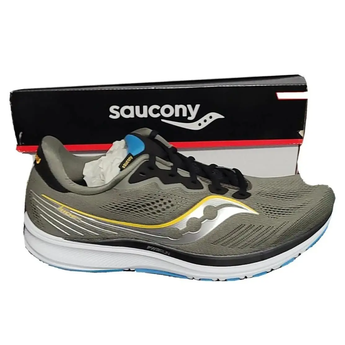 Saucony shoes - Saucony Ride 14 - Ride - Rockface/Topaz, Manufacturer: Rockface/Topaz (UPC: 195017540622) 5