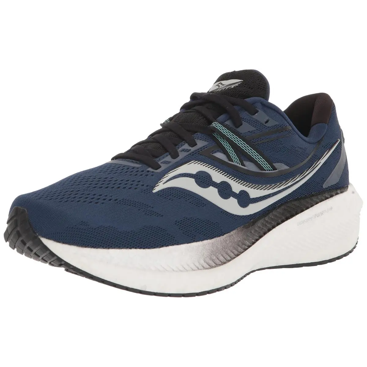 Saucony Men`s Triumph 20 Running Shoe 8 Wide Twilight/black