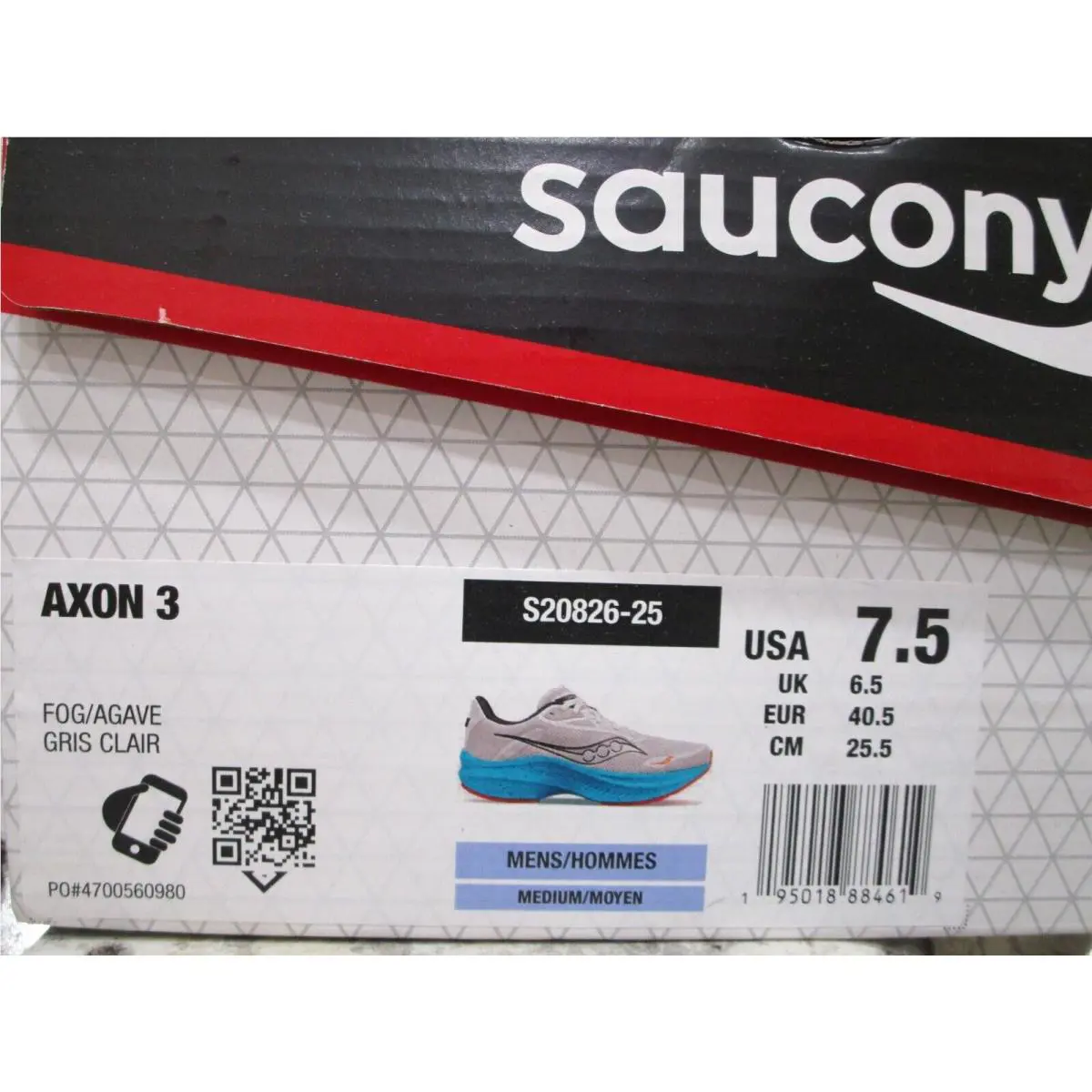 Saucony shoes - Saucony Axon 3 - Axon - S20826-25 - Fog/Agave 5