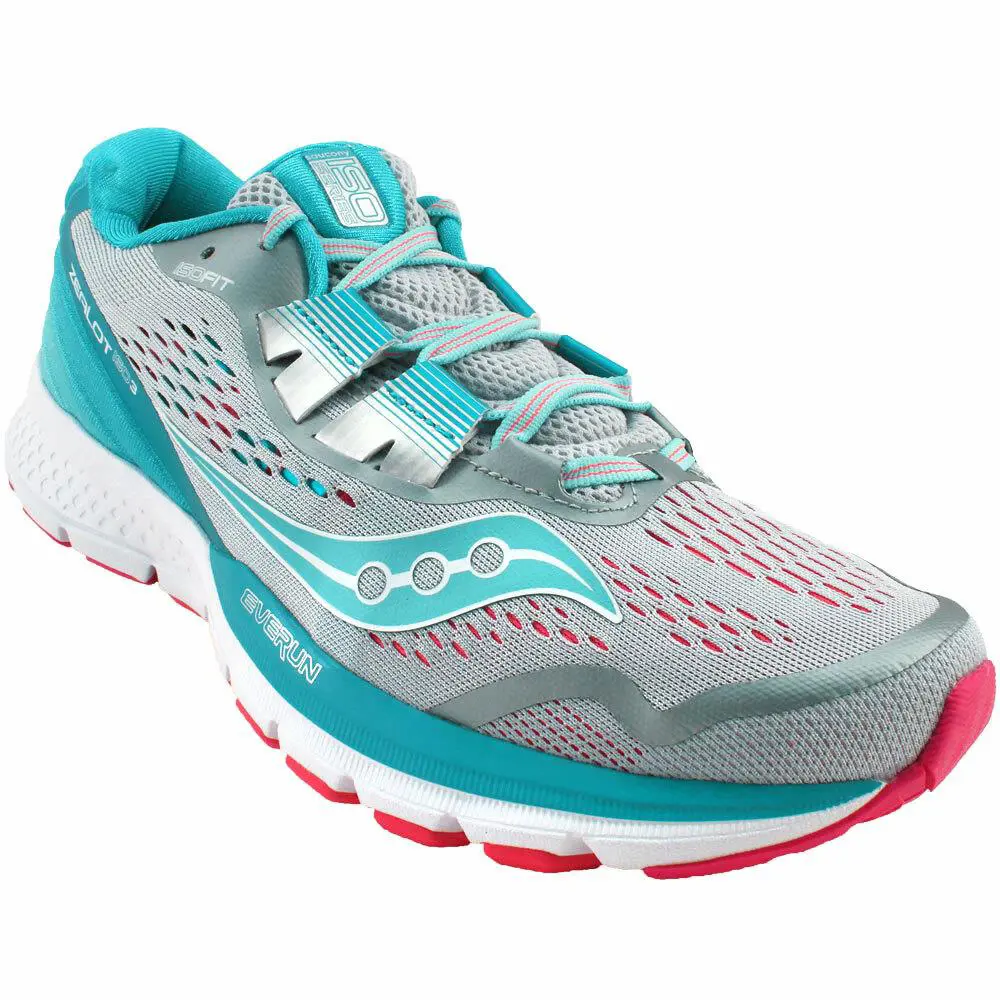 Saucony shoes - Zealot ISO 3 - Zealot ISO - Grey / Blue / Pink (UPC: 883799351184) 0