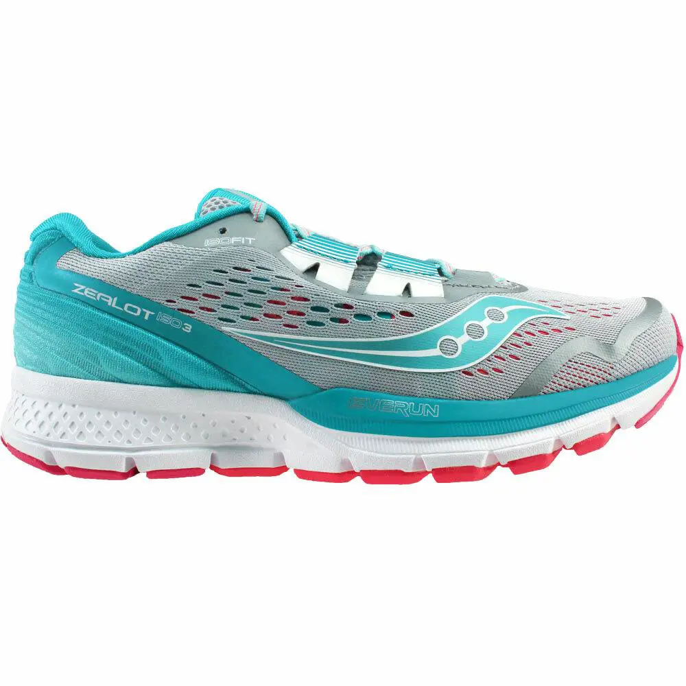 Saucony shoes - Zealot ISO 3 - Zealot ISO - Grey / Blue / Pink (UPC: 883799351184) 1