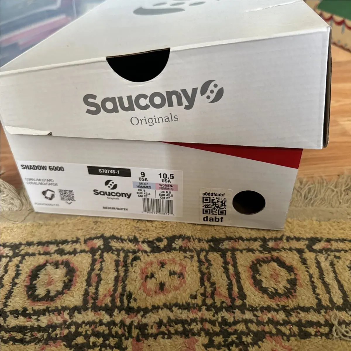 Saucony shoes - Saucony Shadow 6000 - Shadow - S70745-1 - Coral/mustard 2