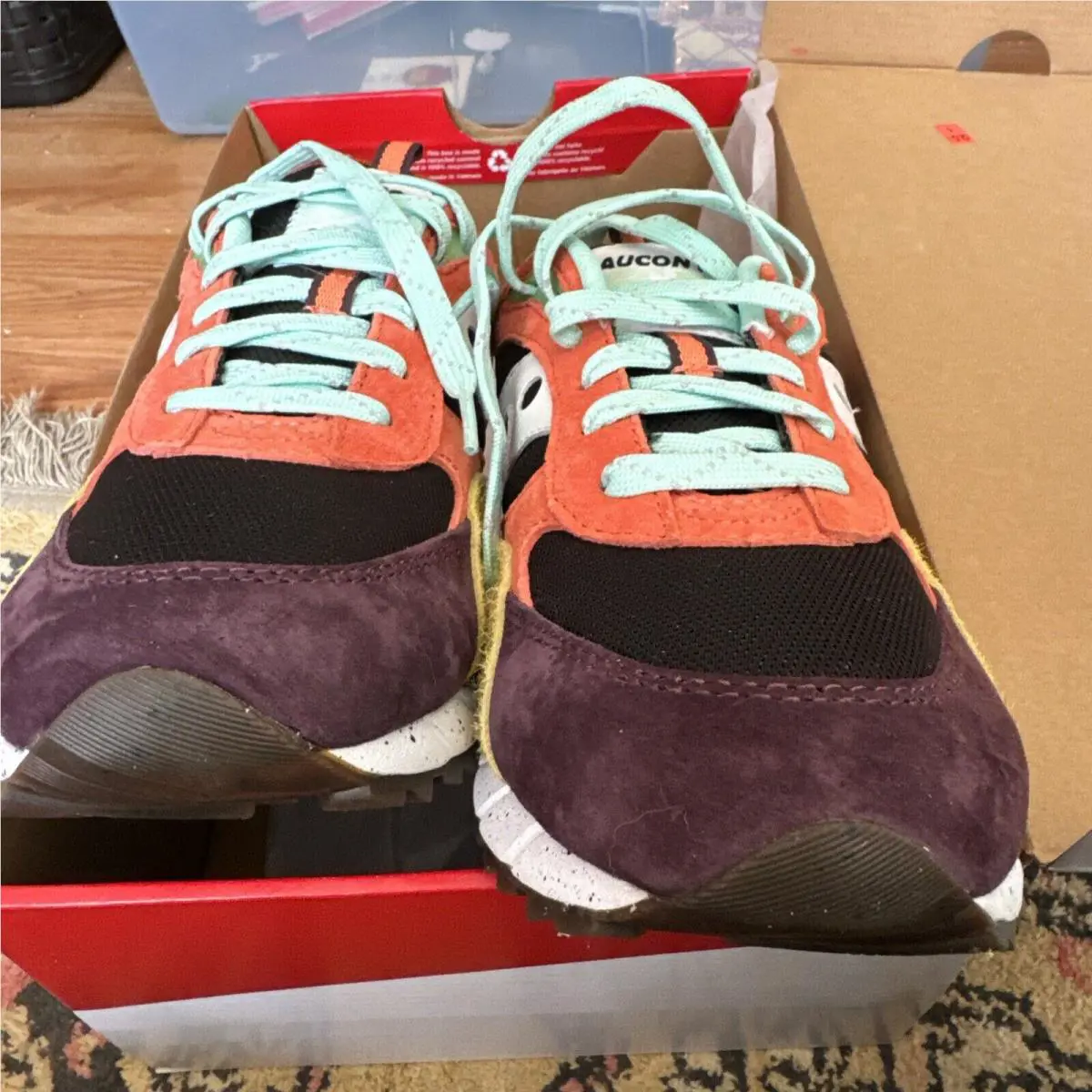 Saucony shoes - Saucony Shadow 6000 - Shadow - S70745-1 - Coral/mustard 6