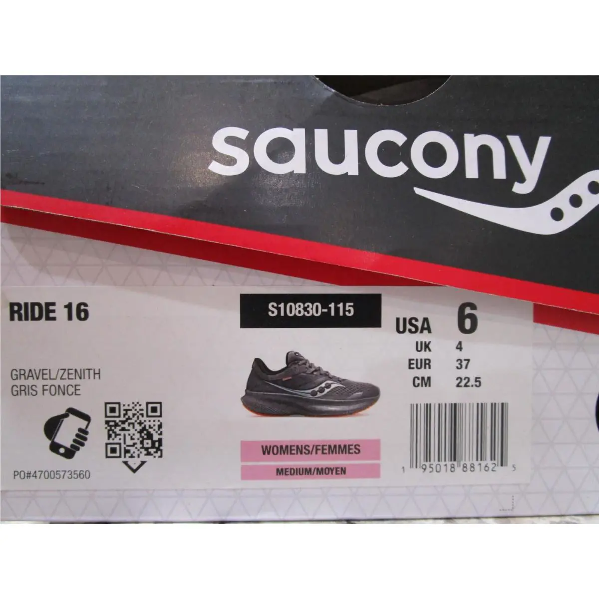 Saucony shoes - Saucony Ride - Ride - S10830-115 - Gravel/Zenith 4
