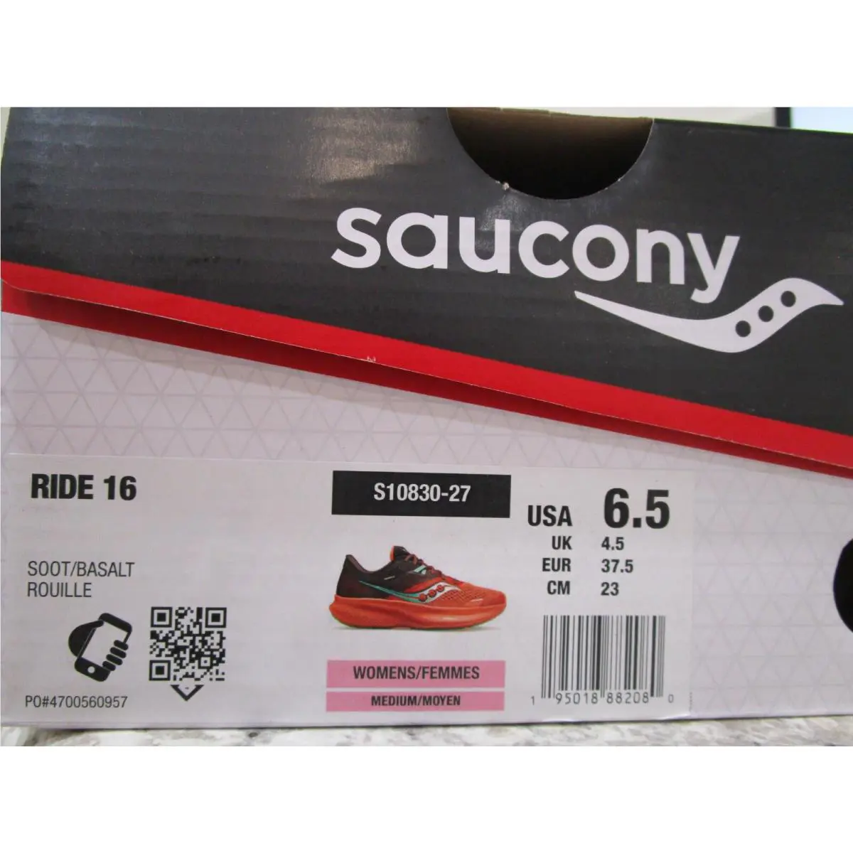 Saucony shoes - Saucony Ride - Ride - S10830-27 - Soot/Basalt 4