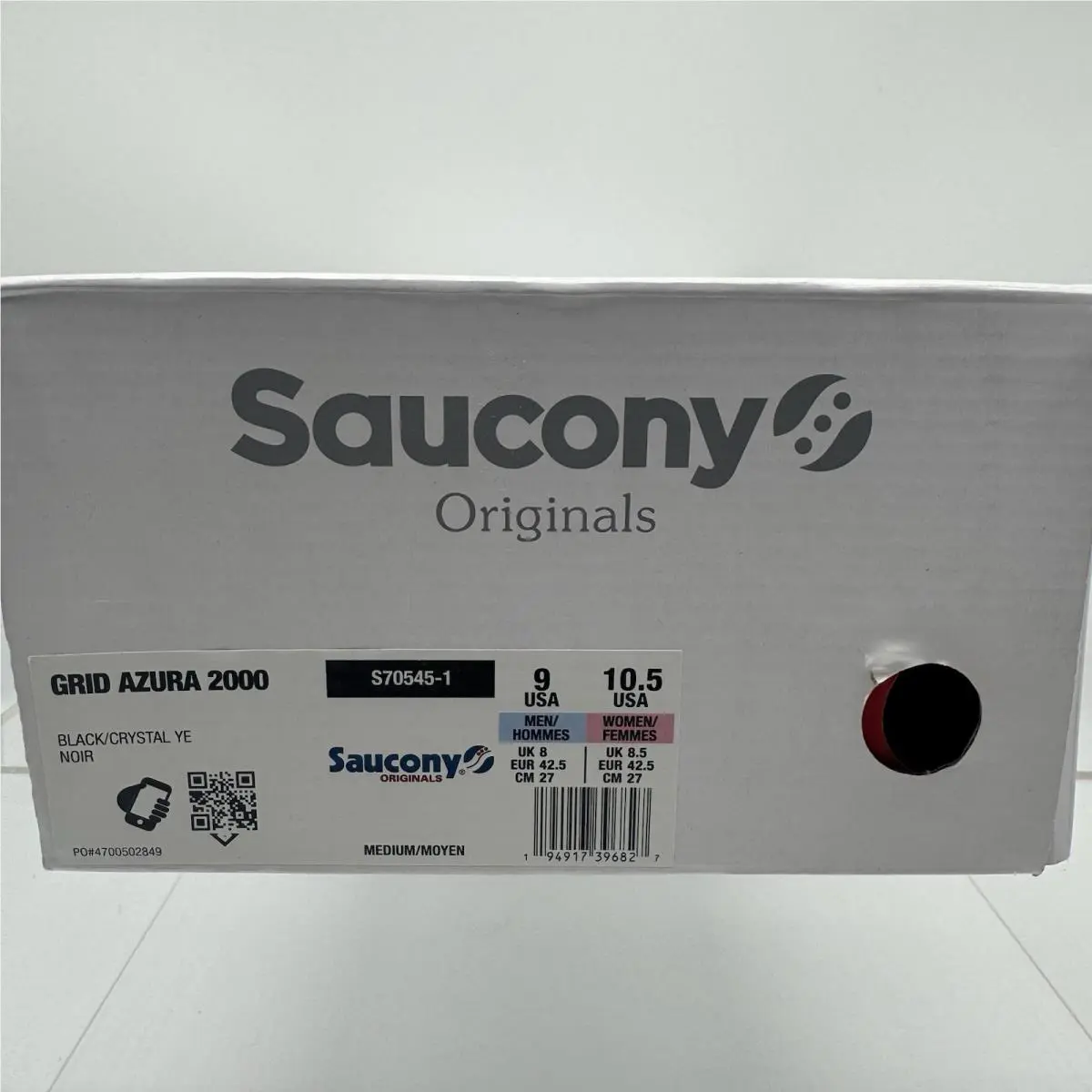 Saucony shoes - Saucony Grid Azura 2000 - Grid Azura - S70545-1 - Black/Crystal Yellow 6