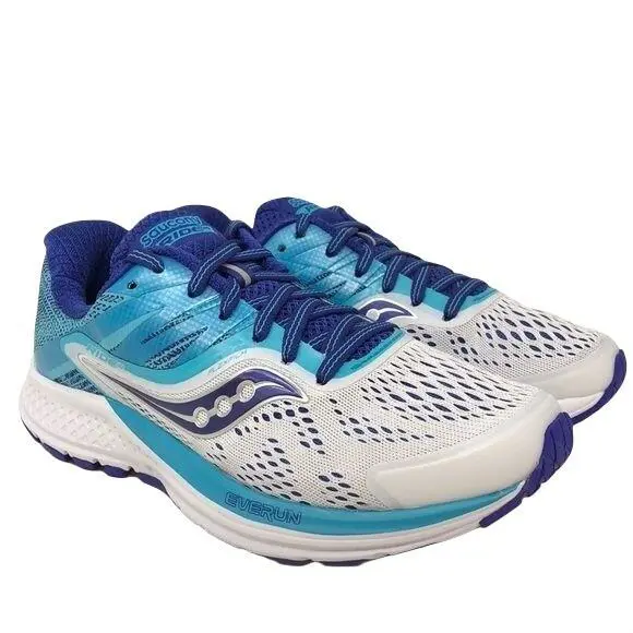 Saucony shoes - Saucony Ride 10 - Ride - Blue/Grey/Purple (UPC: 883799353737) 2