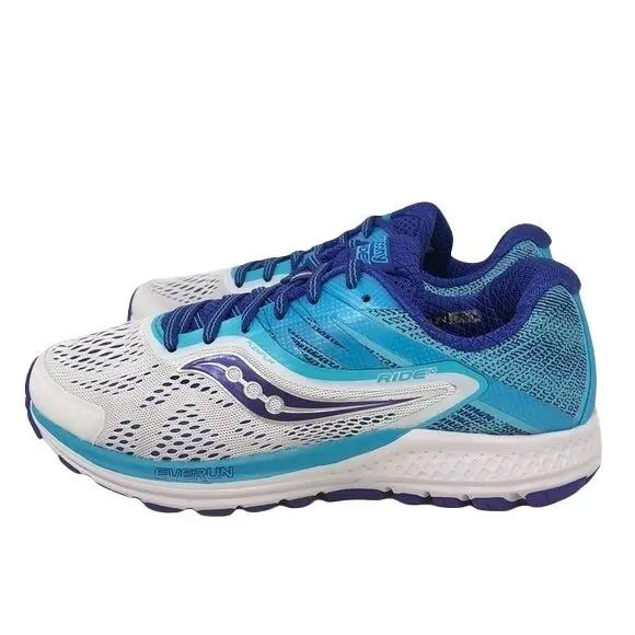 Saucony shoes - Saucony Ride 10 - Ride - Blue/Grey/Purple (UPC: 883799353737) 4