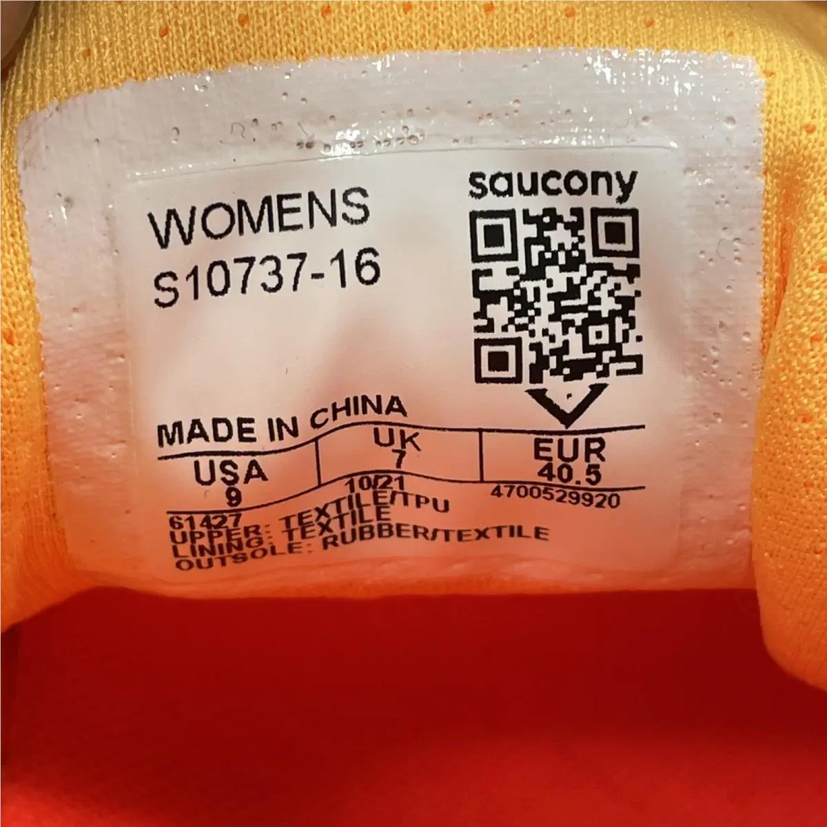 Saucony shoes - Saucony Peregrine - Peregrine - S10737-16 - Yellow/ Red 9