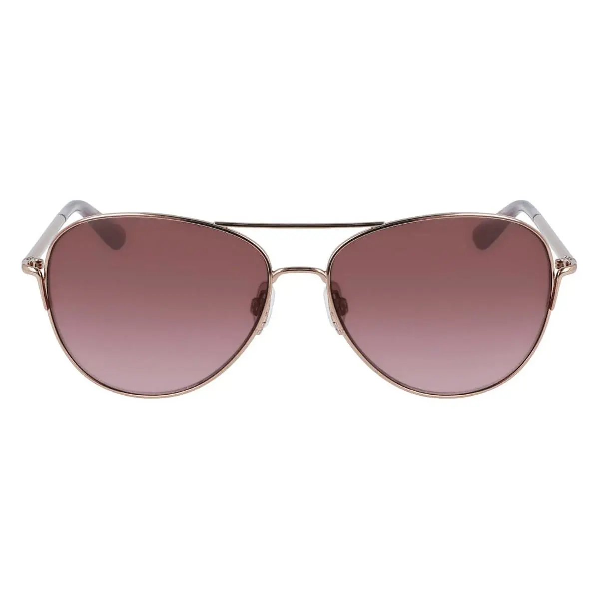 Anne Klein AK7070 Sunglasses Rose Gold Plum Gradient 59mm