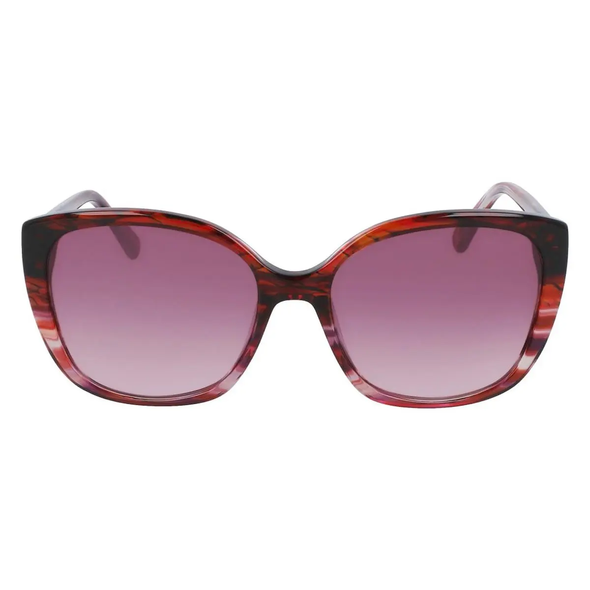 AK7071 Sunglasses Berry Animal Burgundy Gradient 54mm by Anne Klein
