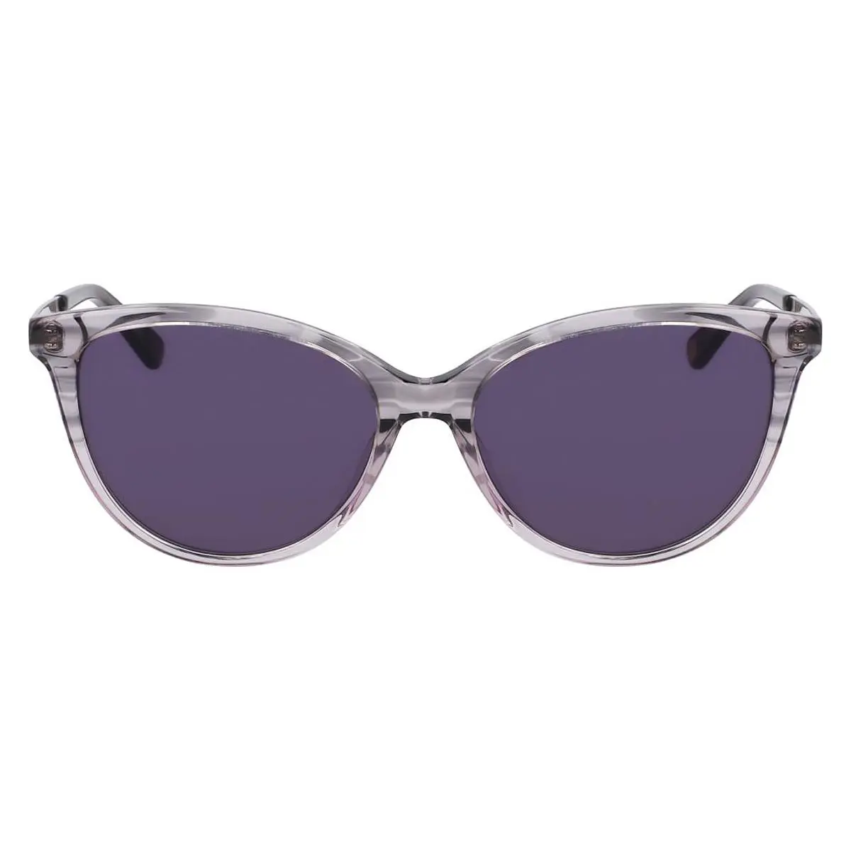 Anne Klein AK7091 Sunglasses Women Gray Gradient Cat Eye 56mm