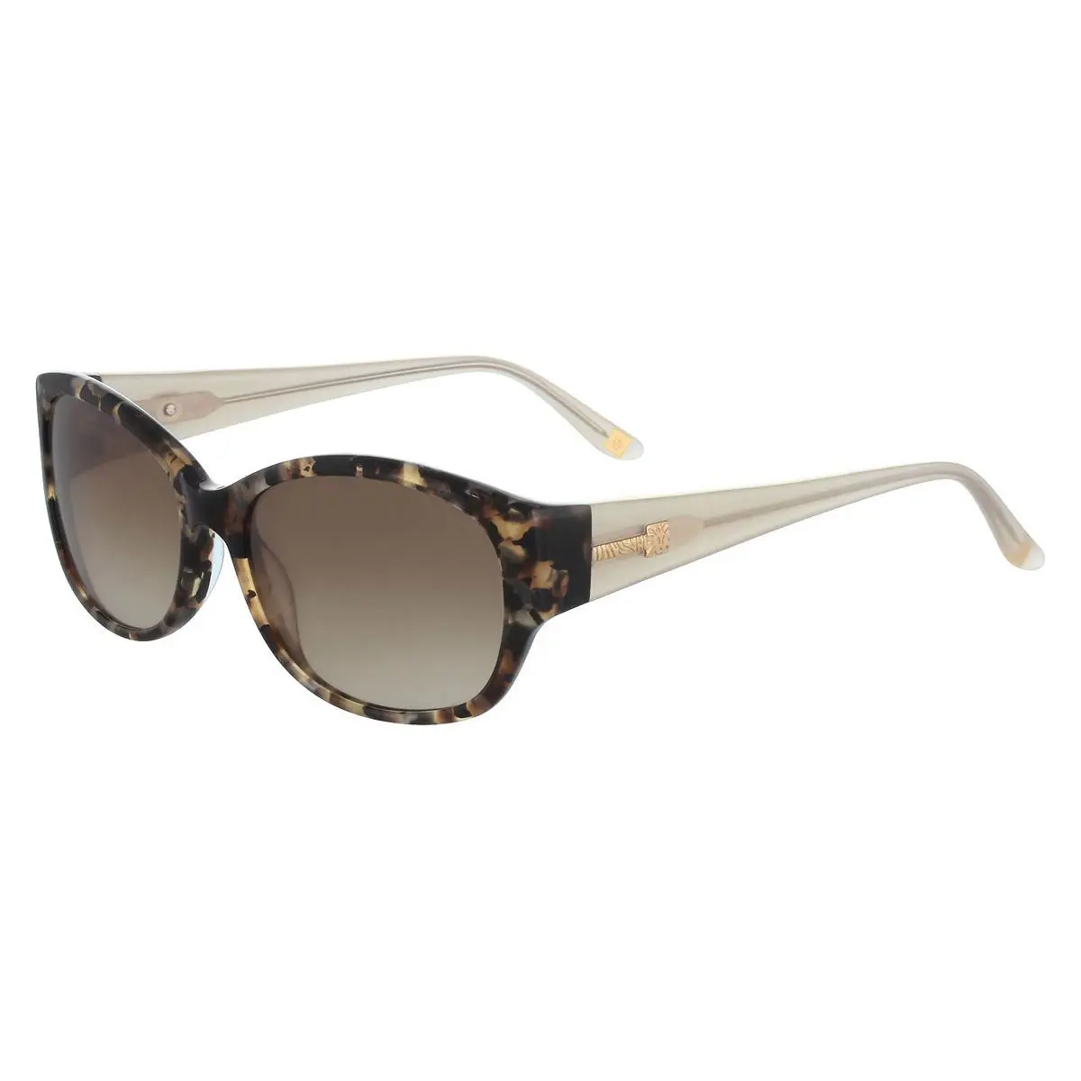 Anne Klein AK7034 Sunglasses Mocha Tortoise Brown Gradient 54