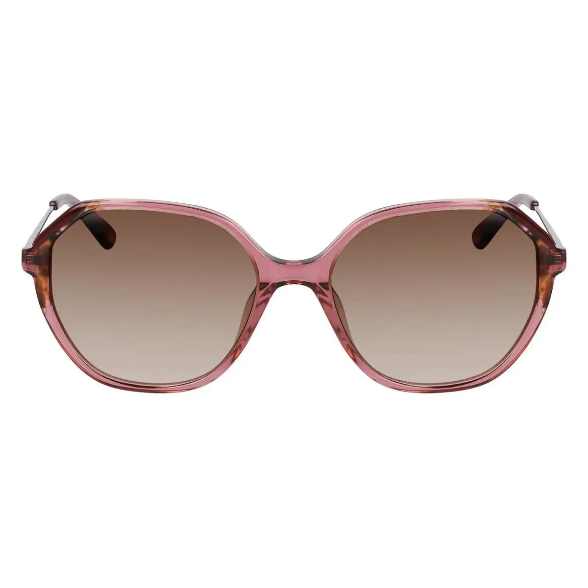 Anne Klein AK7075 Sunglasses Women Merlot Irregular 55mm