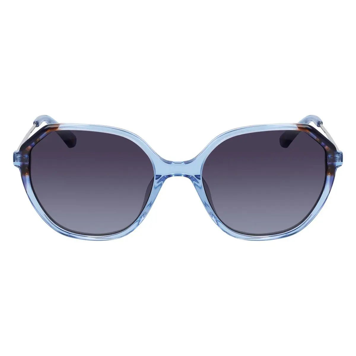 Anne Klein AK7075 Sunglasses Women Blue Irregular 55mm