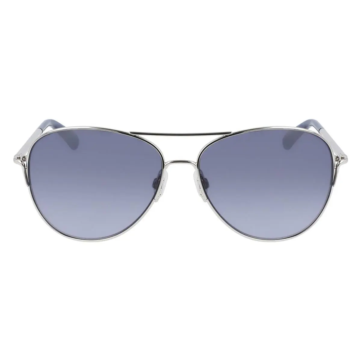 Anne Klein AK7070 Sunglasses Silver Gray Gradient 59mm