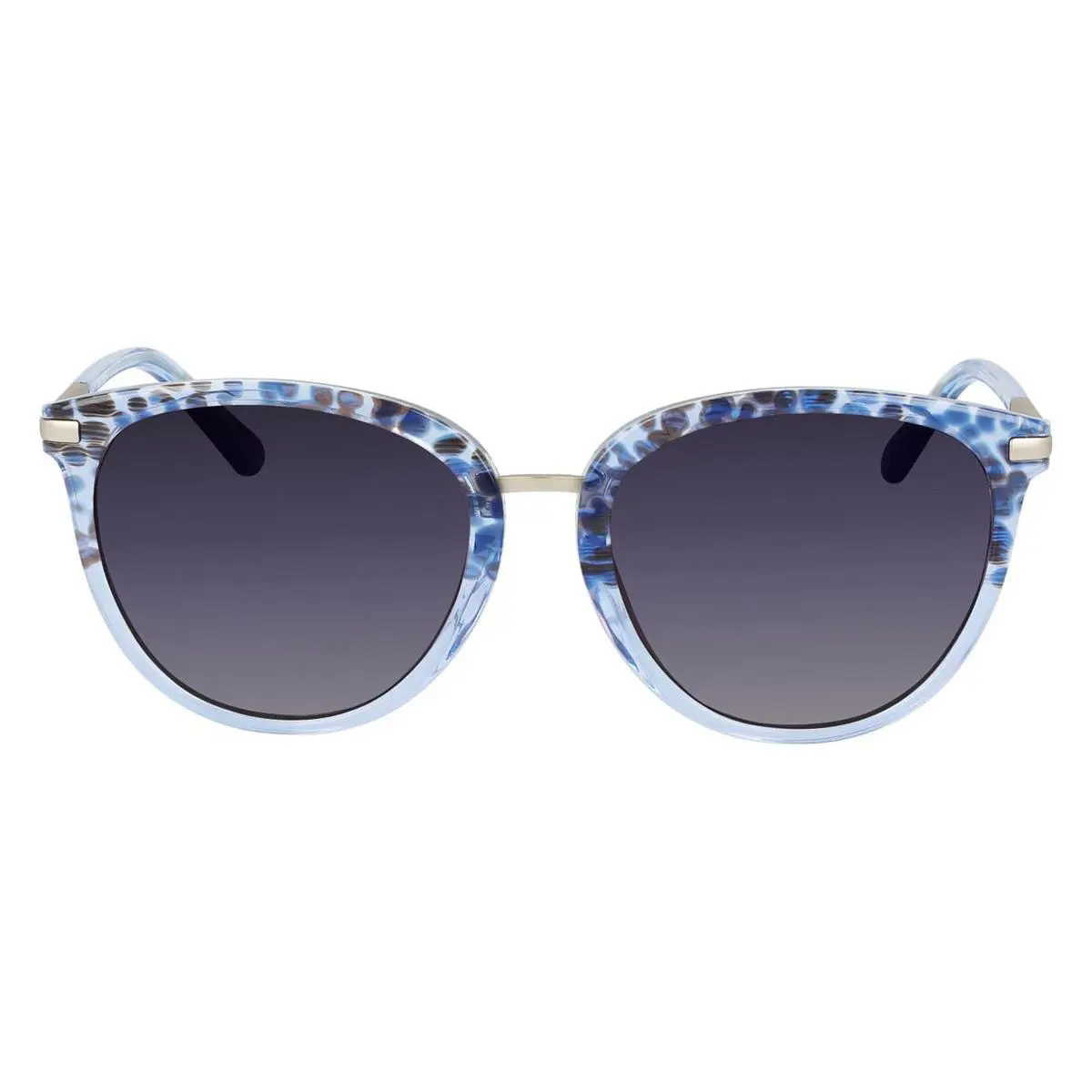 Anne Klein AK7073 Sunglasses Women Blue Animal Cat Eye 55mm