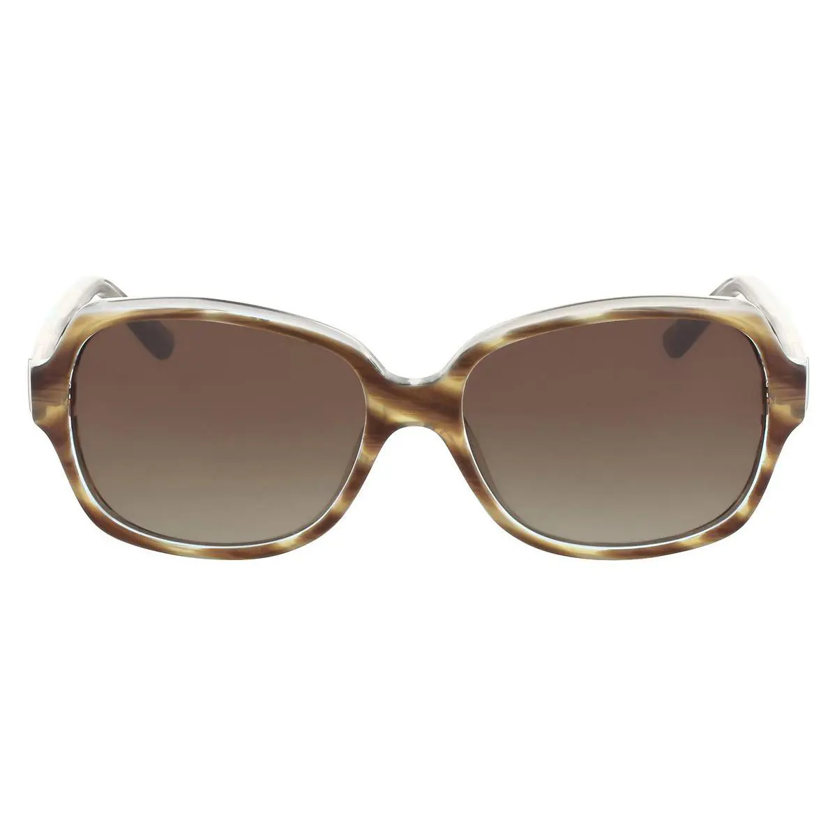 Anne Klein AK7035 Sunglasses Bscotch Horn Crystal Square 56mm