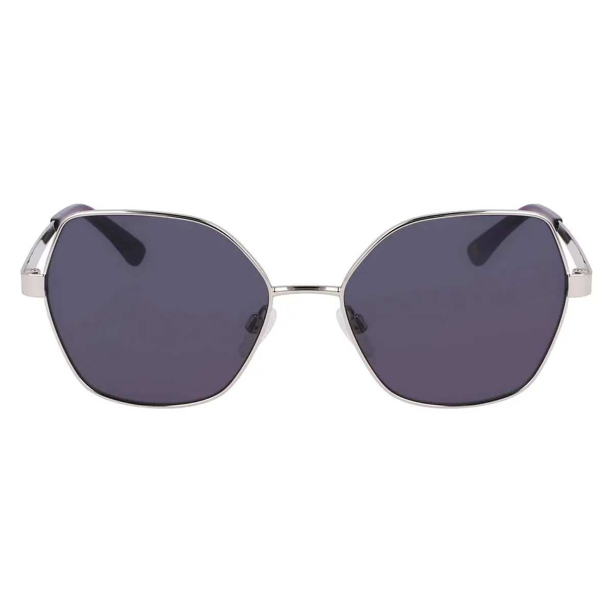 AK7092 Sunglasses Women Silver Geometric 56mm by Anne Klein