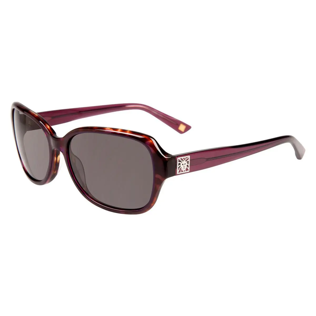 AK7017 Sunglasses Plum Gray Fashion 57mm by Anne Klein