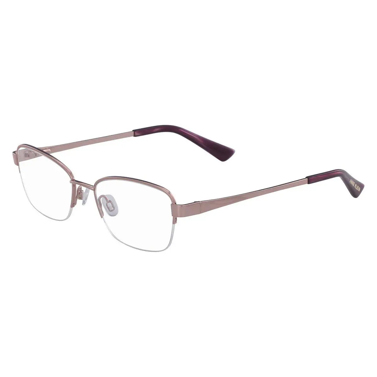 Anne Klein AK5065 Eyeglasses Women Rose Gold Rectangle 51mm