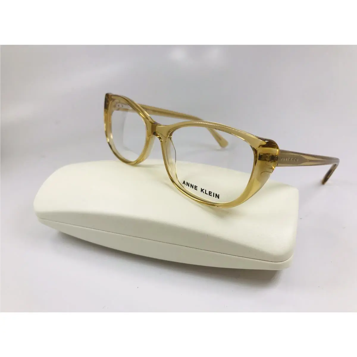 Anne Klein AK5070 727 Honey Crystal Eyeglasses 52mm with Case