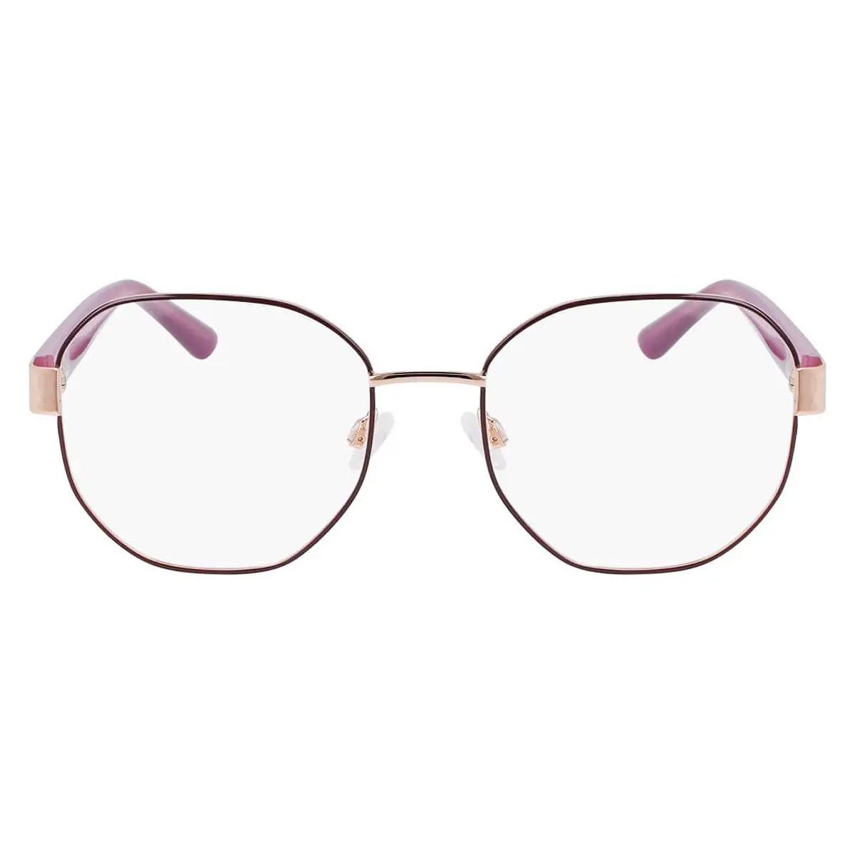 Anne Klein AK5108 Eyeglasses Women Merlot Geometric 53mm