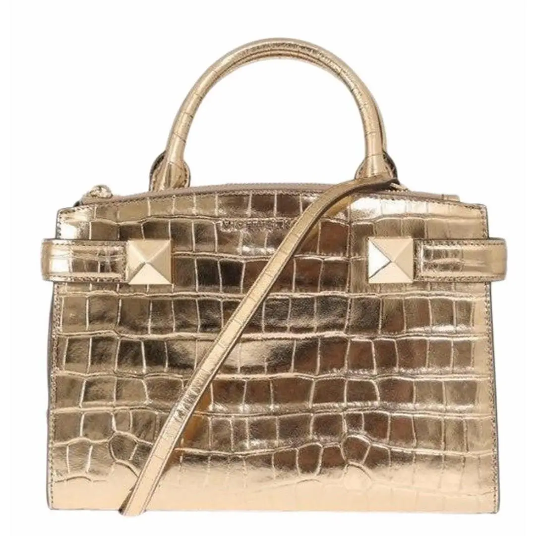 Michael Kors Karla Gold Embossed Small EW Satchel Small Woman’s Crossbody