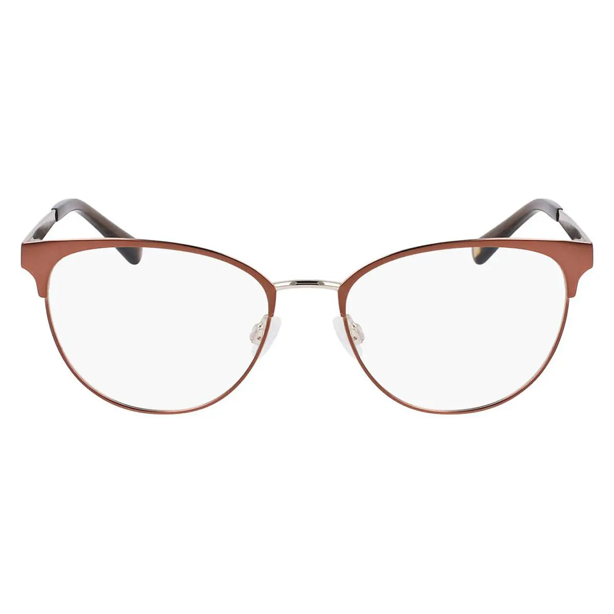 Anne Klein AK5110 Eyeglasses Women Mocha Cat Eye 53mm