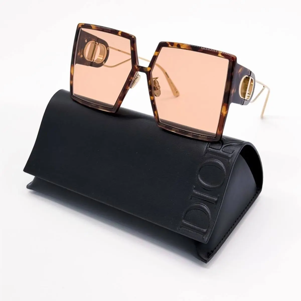 30MONTAIGNE SU 26L0 Oversized Square Brown Women Sunglasses by Dior