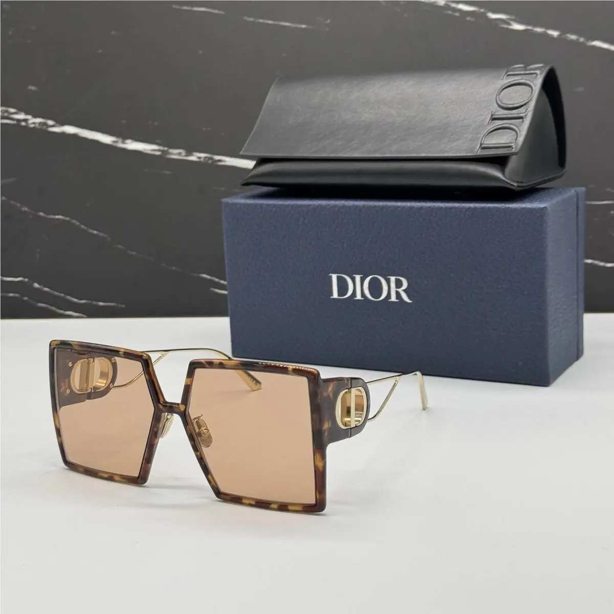 Dior Oversized Havana Women Sunglasses Dior 30MONTAIGNE SU 26L0 Eyewear
