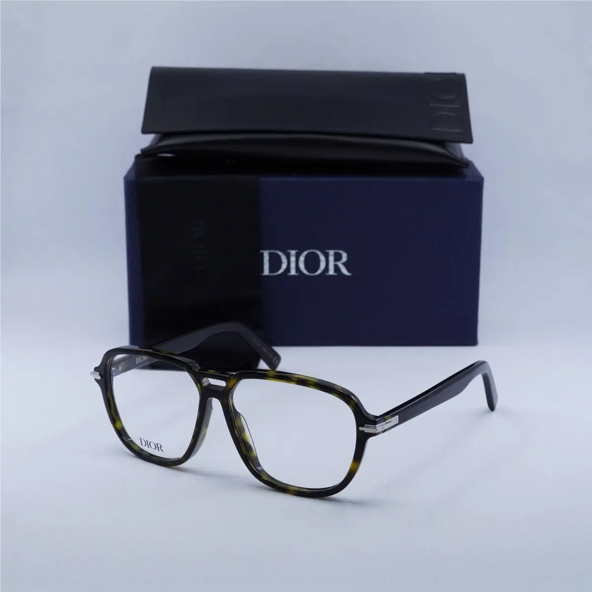 Dior Diorblacksuito AI 2000 Shiny Havana 57mm Eyeglasses