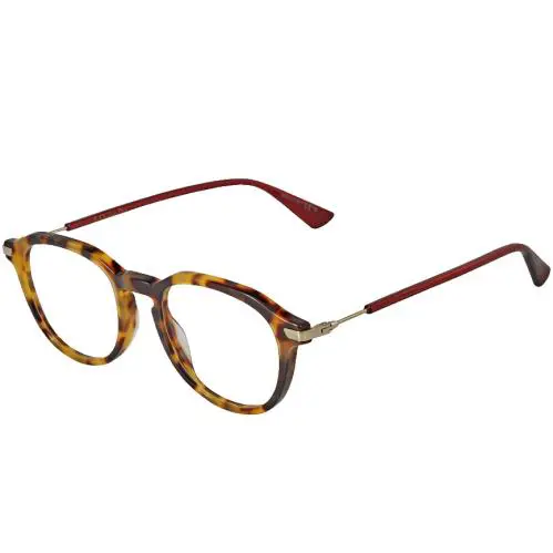 Dior Demo Lens Round Ladies Eyeglasses DIORESSENCE17 Scl 49 Optical Frame - Frame: Brown